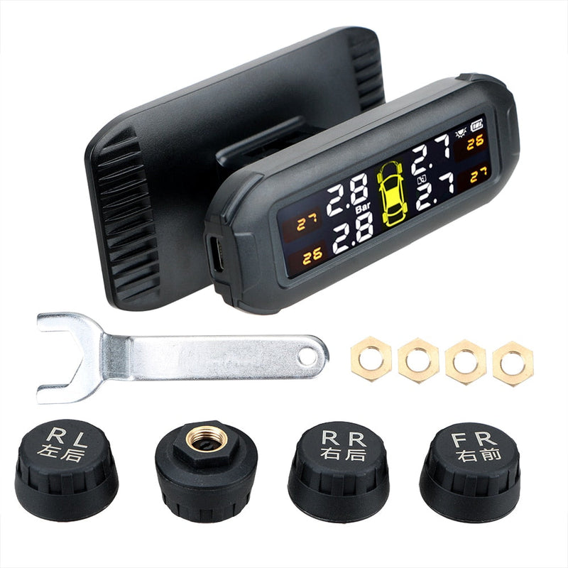 Sistema Solar de Monitoramento da Pressão dos Pneus TPMS.