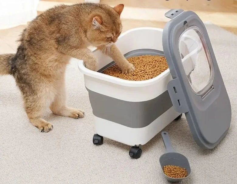 Caixa de Comida  Dobrável Para Cães e Gatos