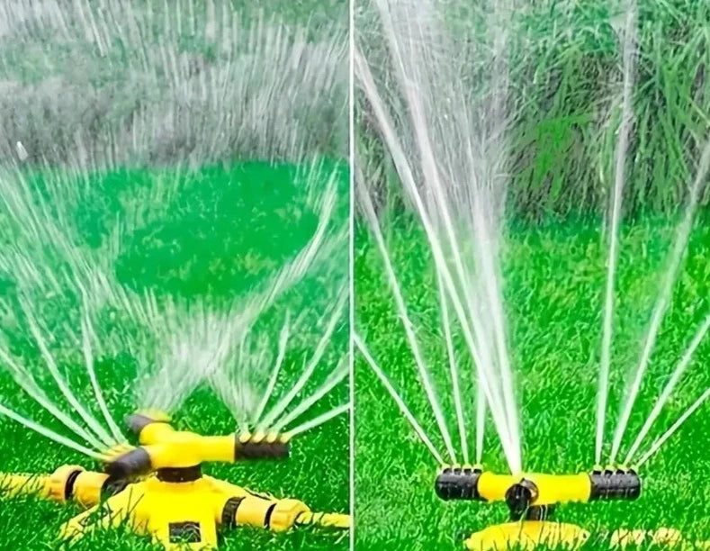 Aspersor de Plástico Rotativo 360 °- Irrigação Jardim